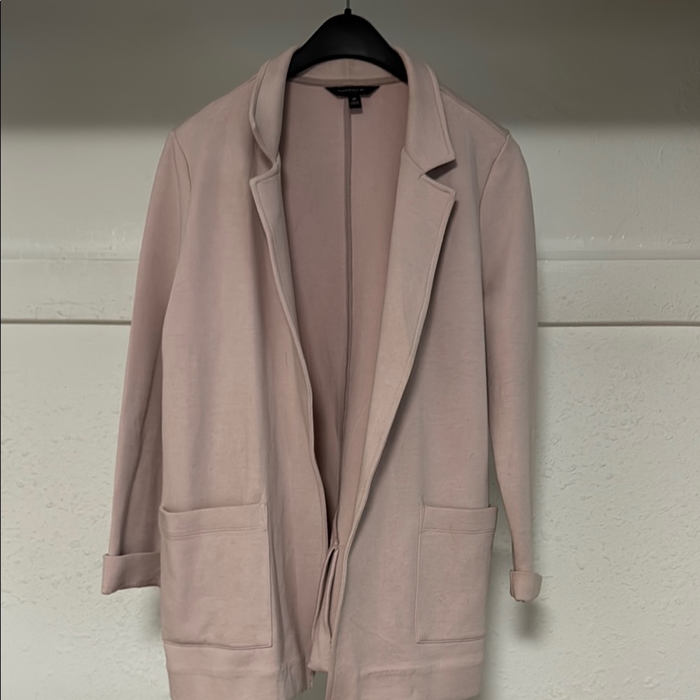 Banana Republic Pink Blazer Relaxed Fit Notched Lapels